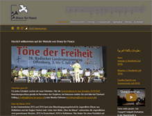 Tablet Screenshot of brass-for-peace.de